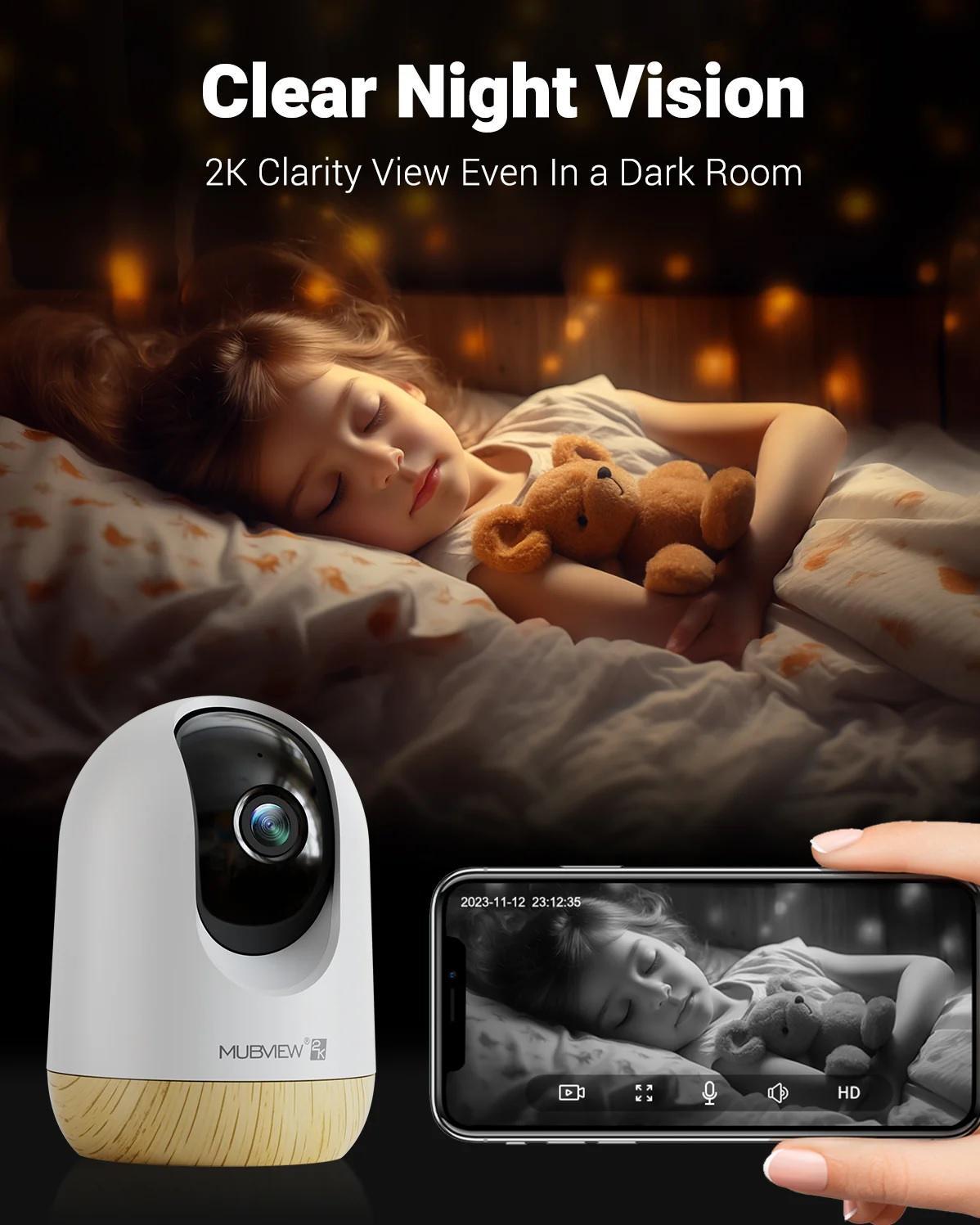 Wi-Fi baby kamera wood dekor ETHAN-KIKKA BOO