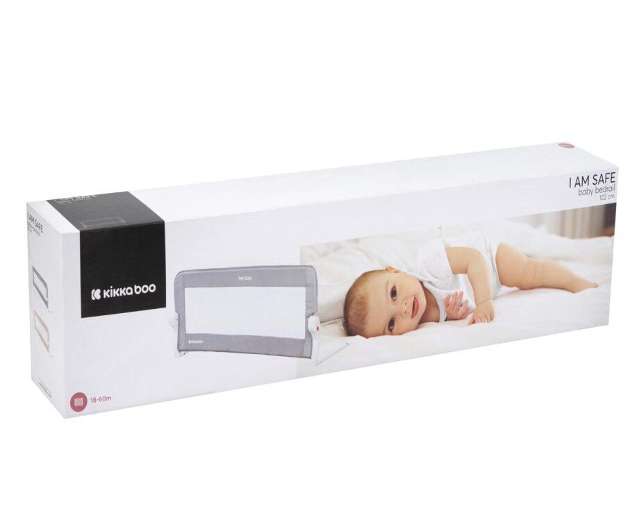Zastitna ogradica za krevetac I am Safe 102cm grey6
