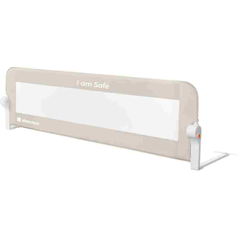 KIKKA BOO Zaštitna ogradica za krevetac I am Safe 150cm beige