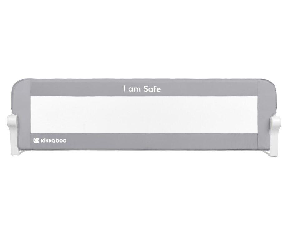 Zastitna ogradica za krevetac I am Safe 150cm grey1