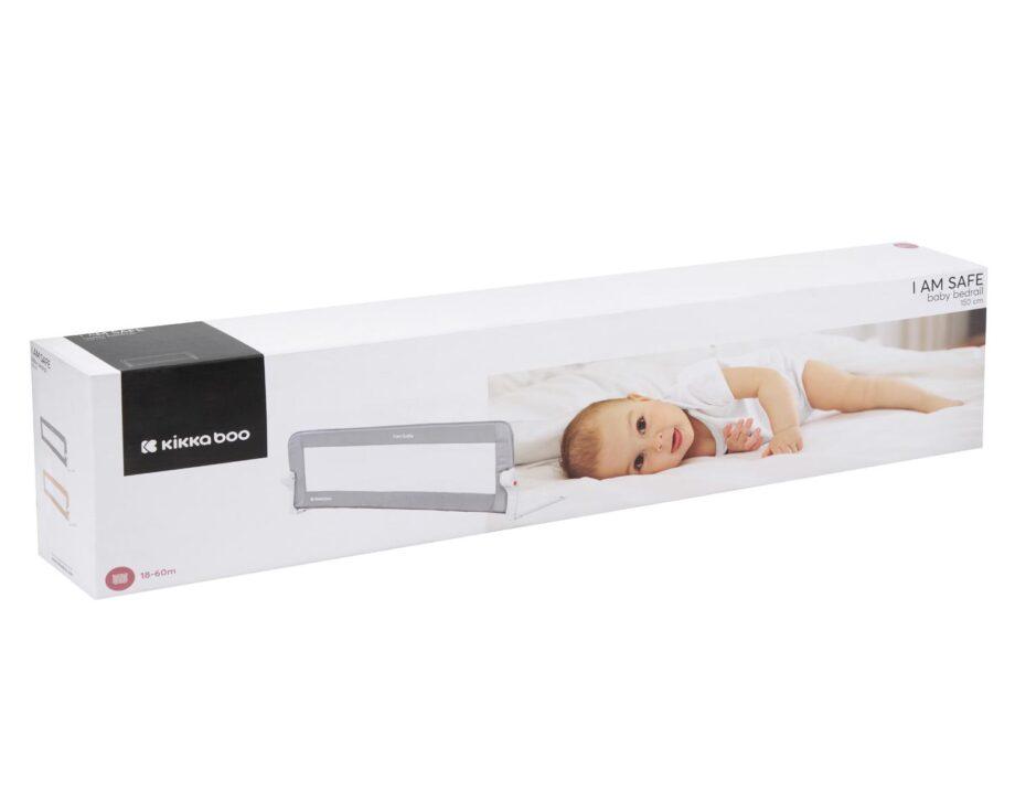 Zastitna ogradica za krevetac I am Safe 150cm grey6