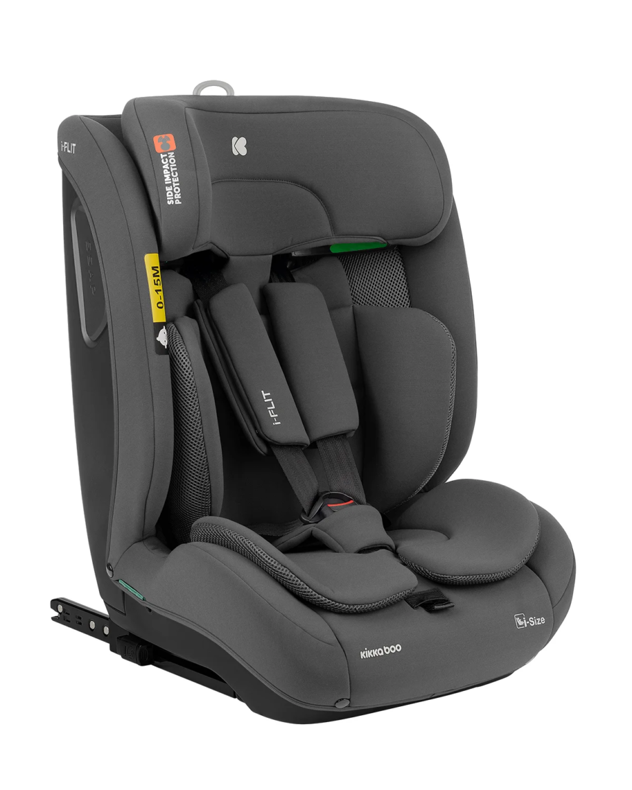Autosedište 76-150 cm I-FLIT I-SIZE ISOFIX dark grey