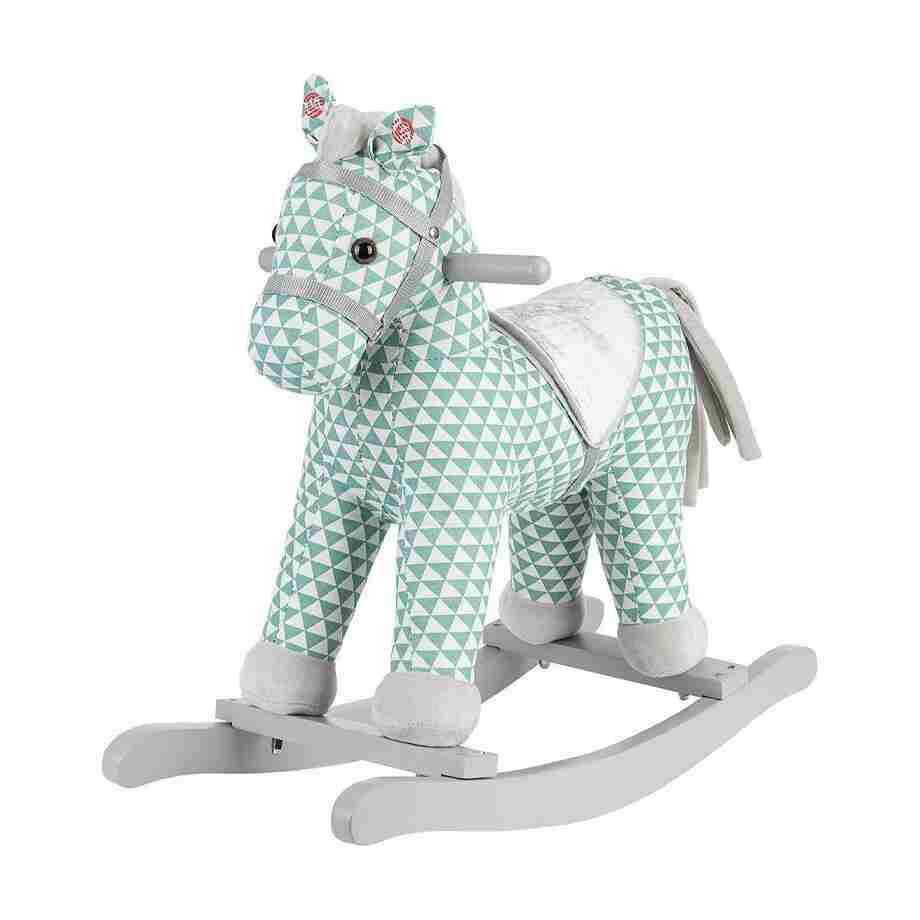KIKKA BOO Plišana igračka Horse Green sa klackalicom i muzikom