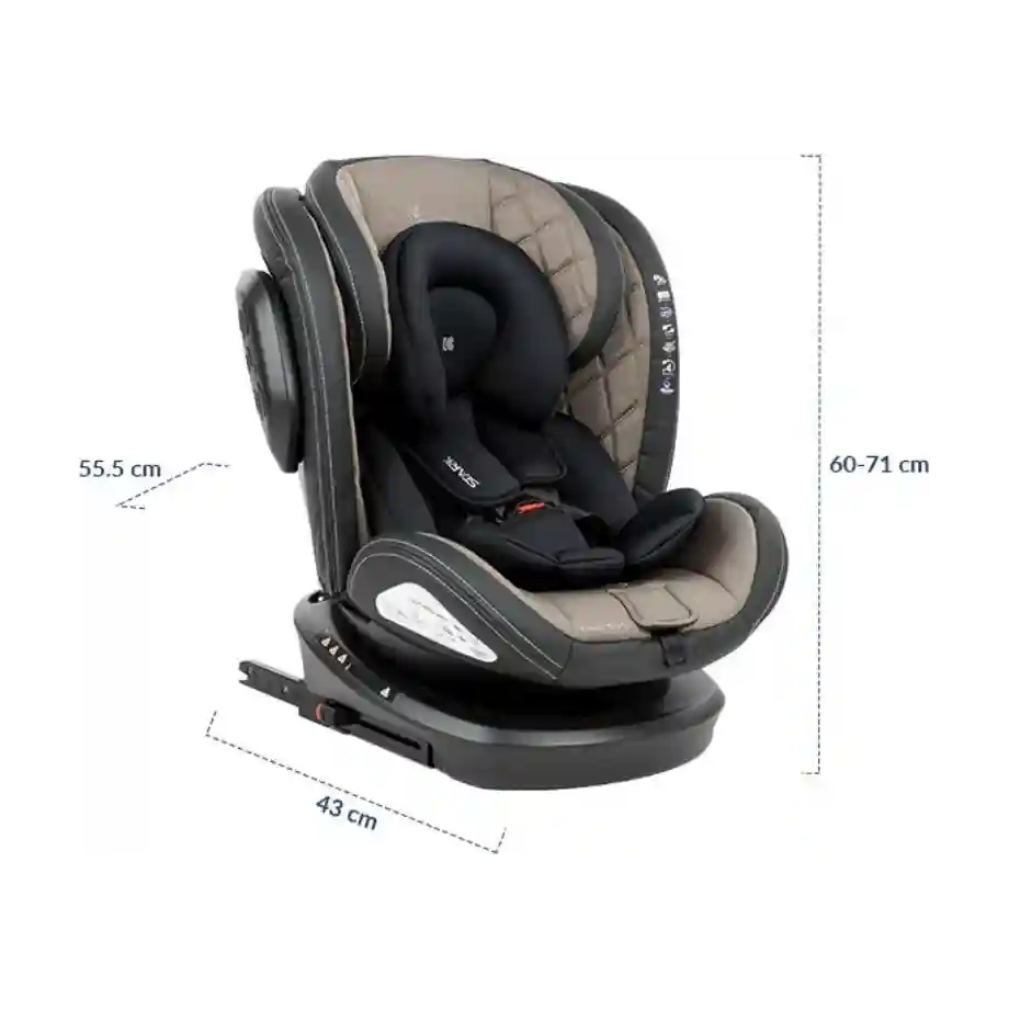 kikka boo autosediste stark beige 36kg isofix 6494958e28b9c