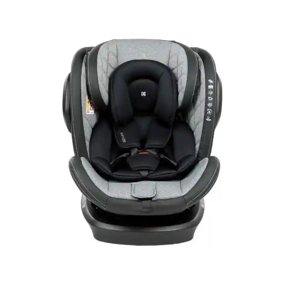 kikka boo autosediste stark light grey 36kg isofix 64949789aee9d