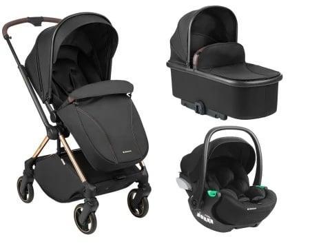 Kolica LANAH black premium set 3in1 sa tvrdom korpom i autosedištem I-TRAIL I-SIZE black Kolica LANAH black premium set 3in1 sa tvrdom korpom i autosedištem I-TRAIL I-SIZE black