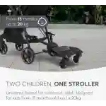KIKKA BOO  Univerzalni dodatak za kolica za drugo dete ALLY black - Slika 3