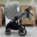 KIKKA BOO  Kolica THEA army green premium set 3in1 sa tvrdom korpom i autosedištem I-TRAIL I-SIZE black - Slika 2