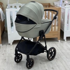 KIKKA BOO  Kolica THEA army green premium set 3in1 sa tvrdom korpom i autosedištem I-TRAIL I-SIZE black - Slika 3