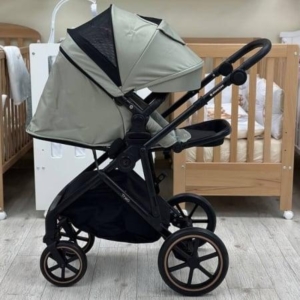 KIKKA BOO  Kolica THEA army green premium set 3in1 sa tvrdom korpom i autosedištem I-TRAIL I-SIZE black - Slika 5
