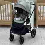 KIKKA BOO  Kolica THEA army green premium set 3in1 sa tvrdom korpom i autosedištem I-TRAIL I-SIZE black - Slika 6