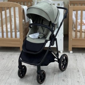 KIKKA BOO  Kolica THEA army green premium set 3in1 sa tvrdom korpom i autosedištem I-TRAIL I-SIZE black - Slika 6
