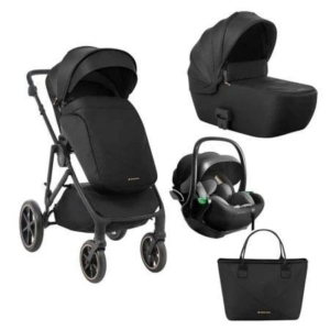 Kolica THEA black premium set 3in1 sa tvrdom korpom i autosedištem I-TRAIL I-SIZE black