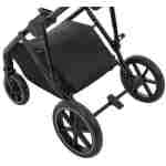 KIKKA BOO  Kolica THEA black premium set 3in1 sa tvrdom korpom i autosedištem I-TRAIL I-SIZE black - Slika 3