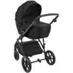 KIKKA BOO  Kolica THEA black premium set 3in1 sa tvrdom korpom i autosedištem I-TRAIL I-SIZE black - Slika 6