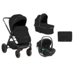 Kolica TIFFANY black premium set 3in1 sa tvrdom korpom i autosedištem I-TRAIL I-SIZE black