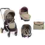 Kolica VICENZA premium beige set 3in1 sa tvrdom korpom i autosedištem