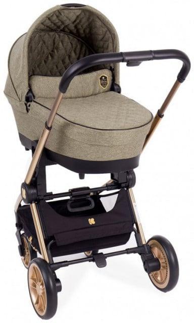KIKKA BOO Kolica VICENZA premium beige set 3in1 sa tvrdom korpom i autosedištem