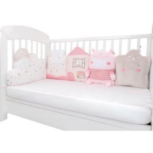 KIKKA BOO Ogradica od plišanih jastuka set 5 pcs Hippo Dreams KKB10275-180 - Slika 1