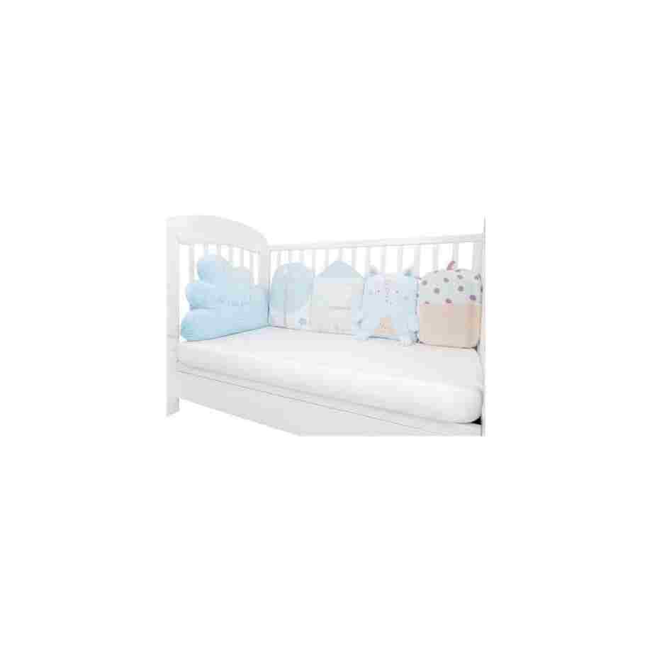 kikkaboo ogradica od plisanih jastuka set 5 pcs little fox kkb10277 1745421