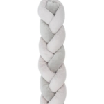 KIKKA BOO Pletenica za krevetac trostruka 180 cm grey KKB51141-180