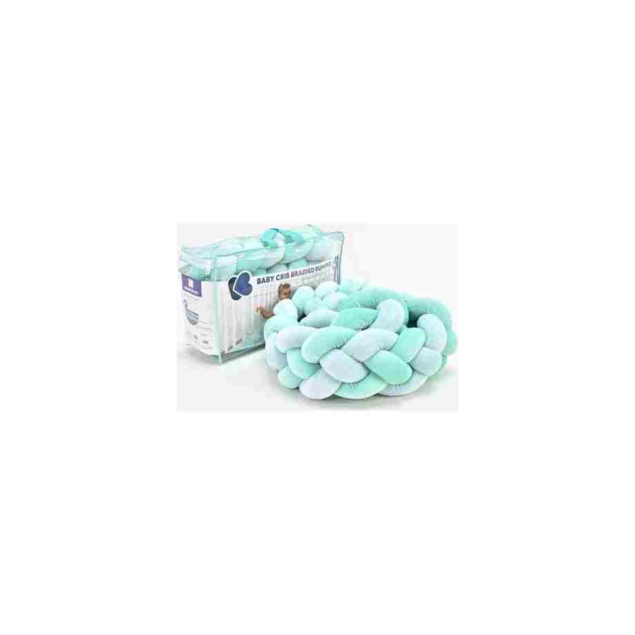 kikkaboo pletenica za krevetac trostruka 180 cm mint kkb51140 1562419