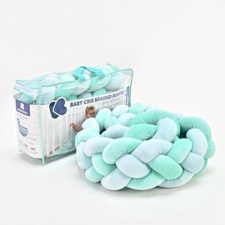 kikkaboo pletenica za krevetac trostruka 180 cm mint kkb51140 1562419