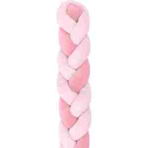 KIKKA BOO Pletenica za krevetac trostruka 180 cm pink KKB50138-180
