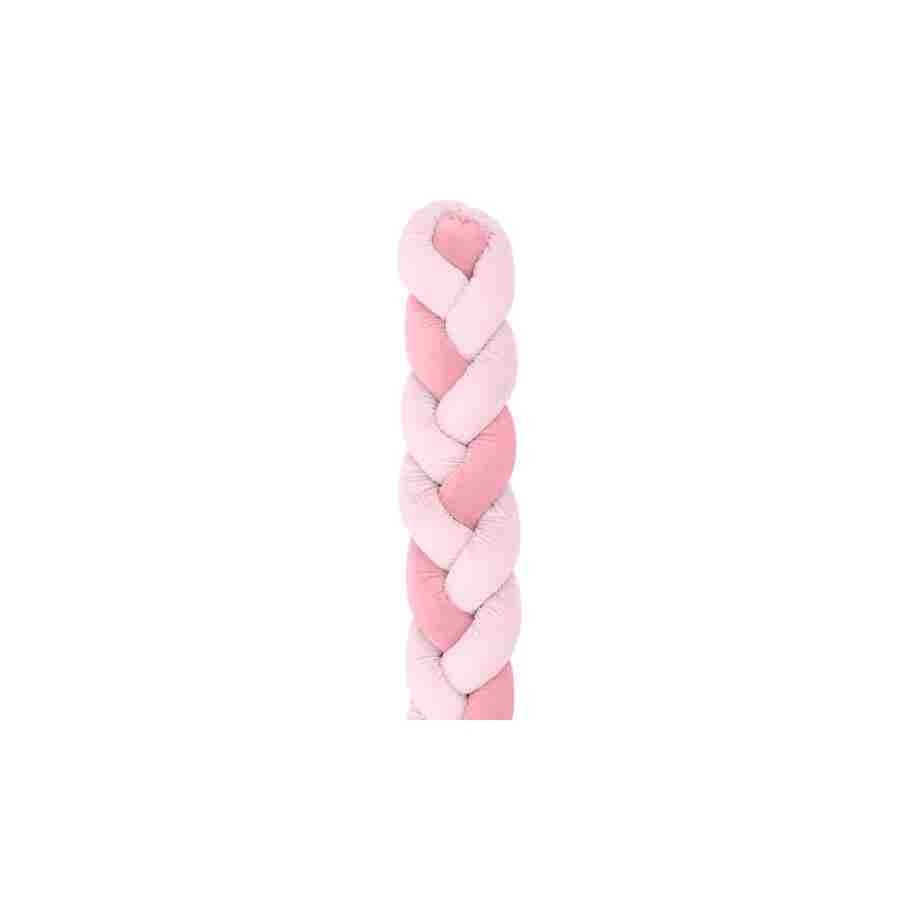 kikkaboo pletenica za krevetac trostruka 180 cm pink kkb50138 1562309