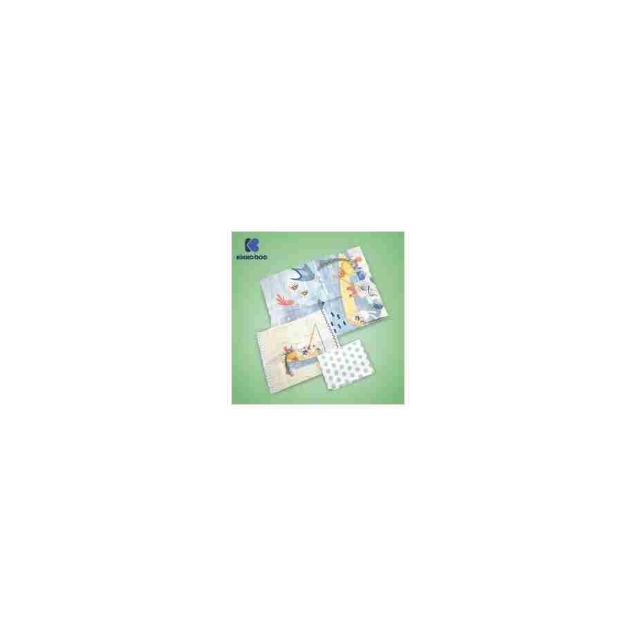 kikkaboo posteljina sa ogradicom 6 pcs 70 140 the fish panda kkb60067 1478303
