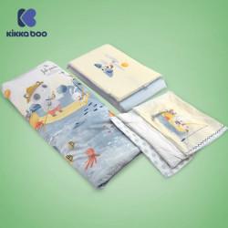 kikkaboo posteljina sa ogradicom 6 pcs 70 140 the fish panda kkb60067 1478304
