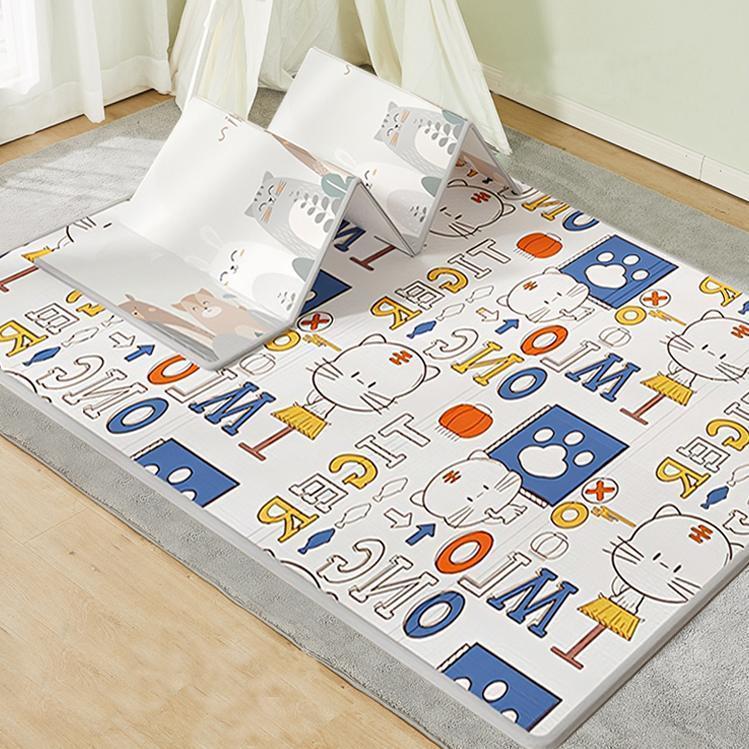 Premijum D&B sklopiva podloga sa dva lica Vesele mačke 177x196x1 cm