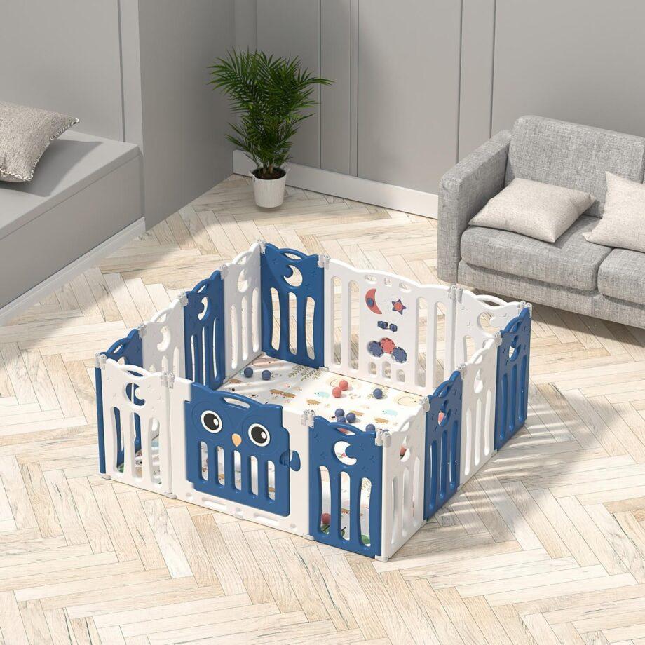 Sklopiva ogradica Sovica – Plava/Teget + bela