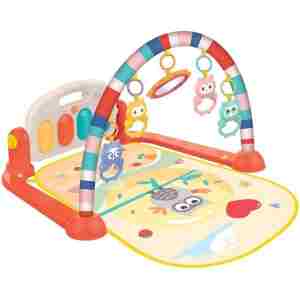 KikkaBoo Podloga za igru sa muzikom Happy Owl orange