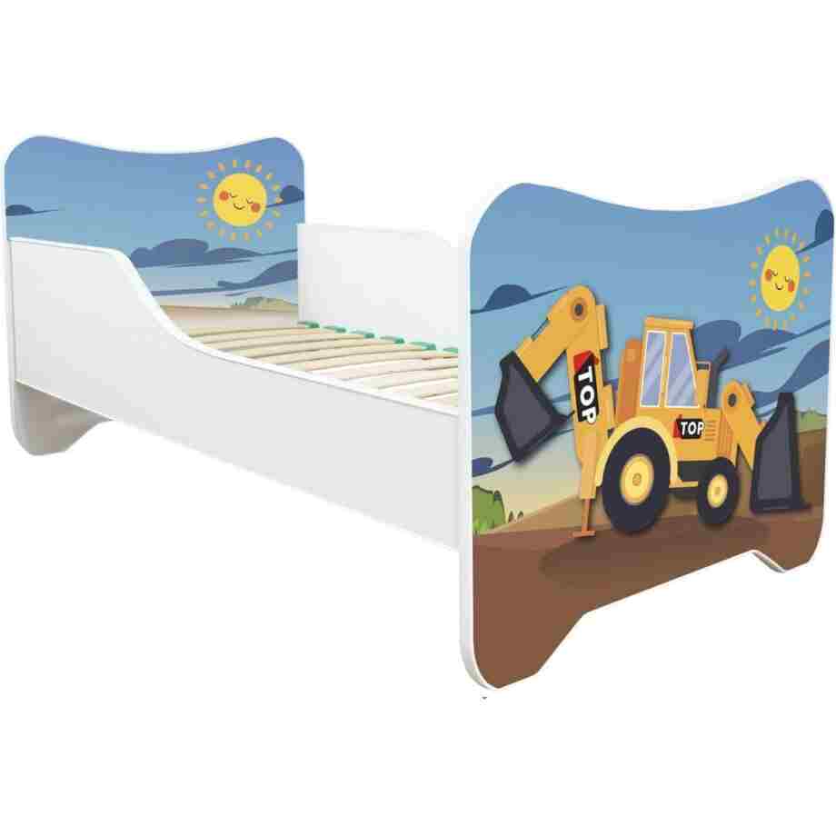 Dečiji Krevet za decake 160X80Cm Happy Kitty Excavator