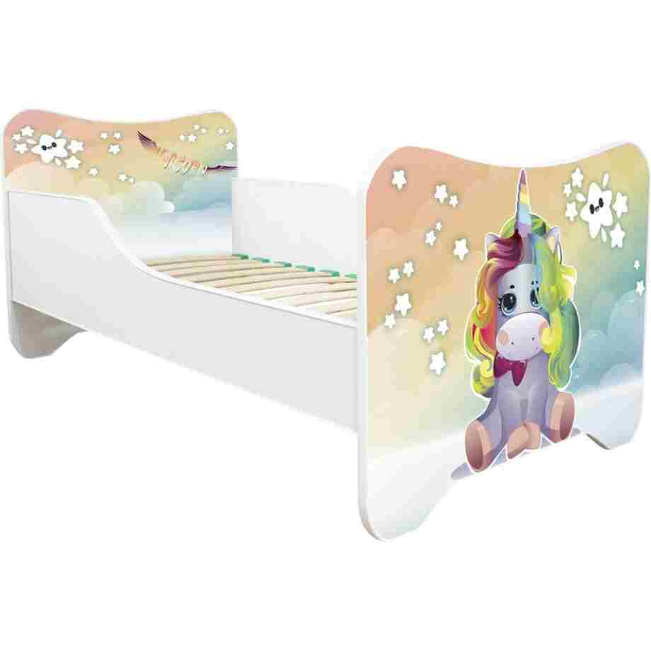 Dečiji Krevet 160X80Cm Happy Kitty Unicorn Sky