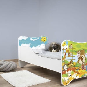 Dečiji Krevet 160X80Cm Happy Kitty Farm Dečiji Krevet 160X80Cm Happy Kitty Farm