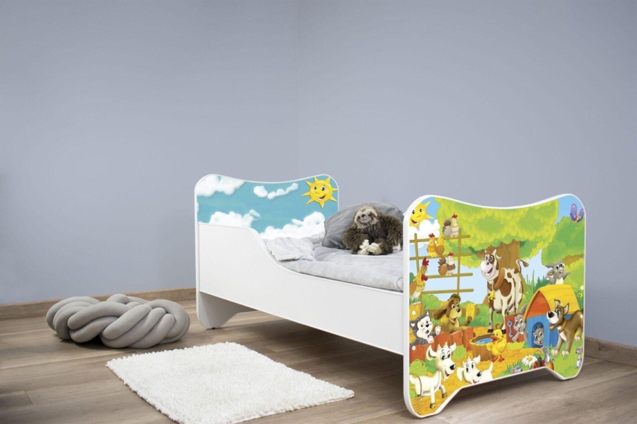 Dečiji Krevet 160X80Cm Happy Kitty Farm Dečiji Krevet 160X80Cm Happy Kitty Farm