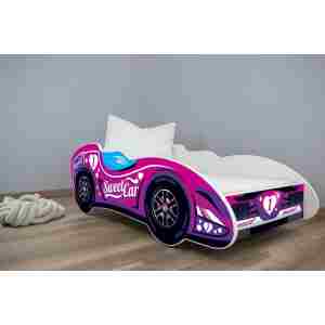 Krevet za dečiju sobu sa dusekom za devojčice 160X80Cm (Formula 1) Sweet Car Krevet za dečiju sobu sa dusekom za devojčice 160X80Cm