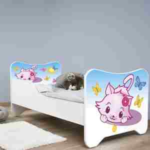 Krevet sa dušekom za devojčice 140X70Cm Happy Kitty Little Kitty Krevet sa dušekom za devojčice 140X70Cm