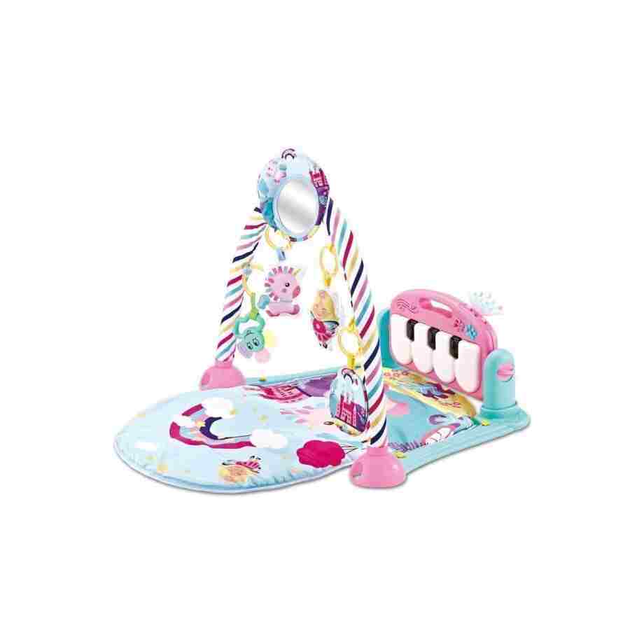 KikkaBoo Podloga za igru Piano Rainbow pink