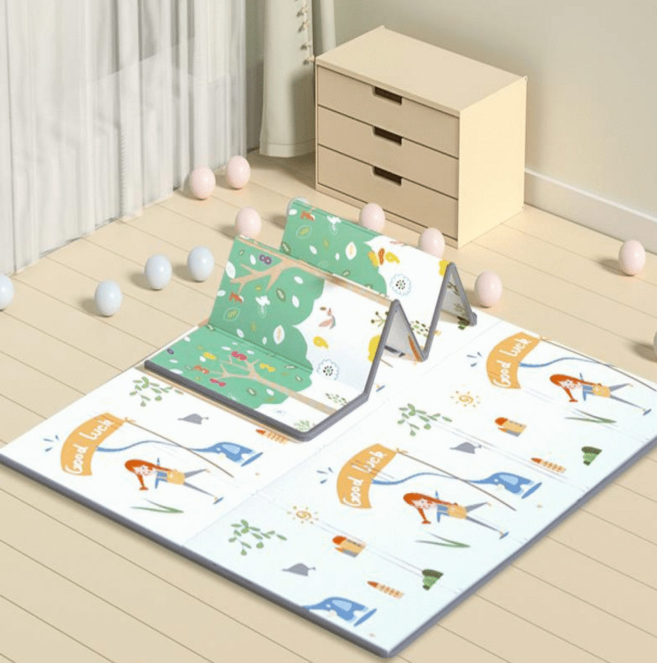 Premijum D&B sklopiva podloga sa dva lica Šumica i Gimnastika 177x196x1 cm