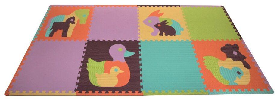 Podne puzzle Premijum klase sa ravnim ivicama "Mama i beba" DVA KOMPLETA