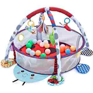 KikkaBoo Podloga za igru sa 30 loptica Ladybug