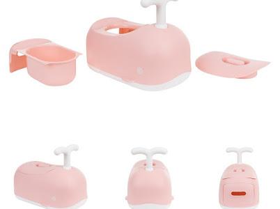 KikkaBoo Noša Whale pink