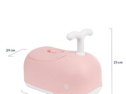 KikkaBoo Noša Whale pink