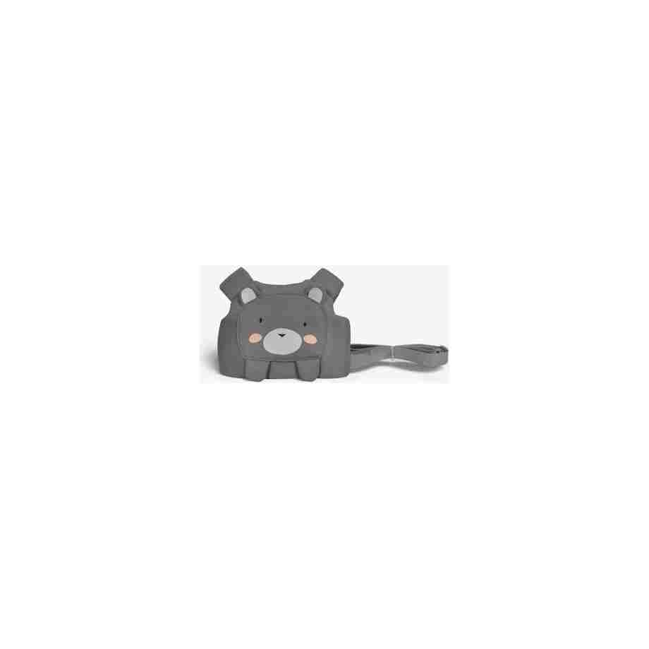 KikkaBoo Kaiš za prohodavanje Bear Mesh grey IMG 2813