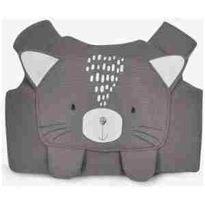 KikkaBoo Kaiš za prohodavanje Cat Mesh grey