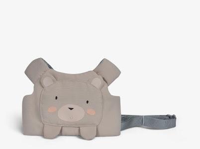 KikkaBoo Kaiš za prohodavanje Bear Mesh beige