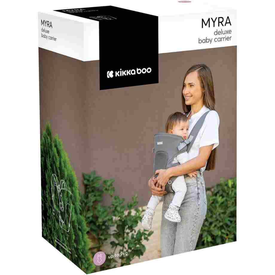 KikkaBoo Kengur nosiljka Myra Mesh Black IMG 2839